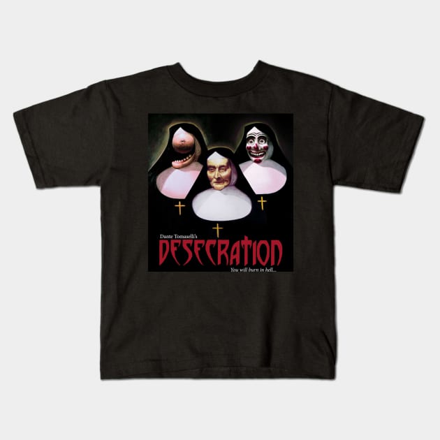 Dante Tomaselli's DESECRATION Kids T-Shirt by psychedelic-nightmares 